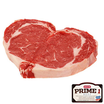 H-E-B Prime 1 Beef Boneless Ribeye Sweetheart Steak