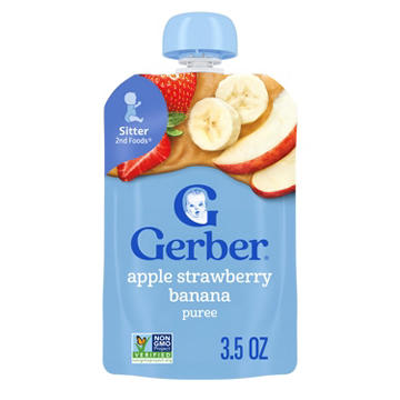 Gerber Natural for Baby Food Pouch - Apple Strawberry & Banana
