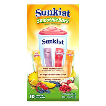Sunkist Smoothie Freezer Bars