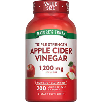 Nature's Truth Triple Strength Apple Cider Vinegar 1200mg Quick-Release Capsules