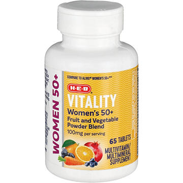 H-E-B Women's 50+ Vitality Multivitamin Tablets
