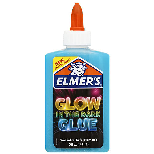 Elmer's Slime Kit - Glow in the Dark Slime Kit, Natural and Blue