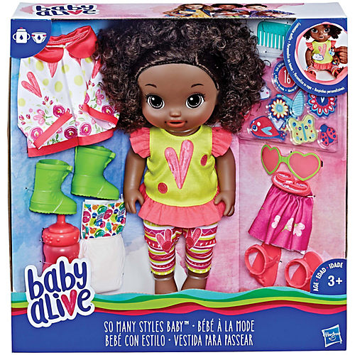 Baby Alive Black Hair So Many Styles Baby Shop Action figures dolls at H E B