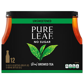 Pure Leaf Unsweetened Tea 12 pk Bottles