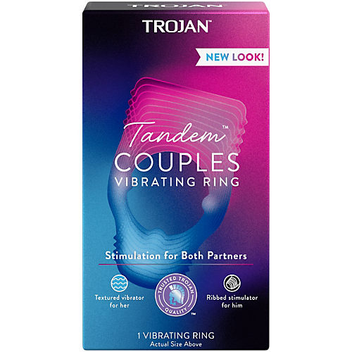 astronomie Scheiding balkon Trojan Tandem Couples Vibrating Ring - Shop Condoms & Contraception at H-E-B