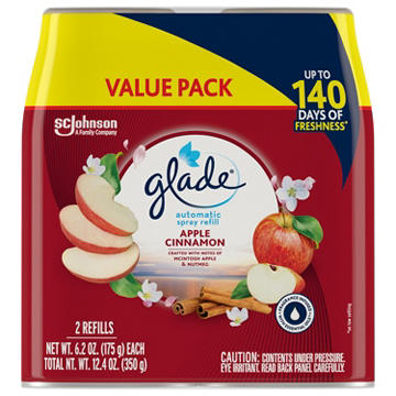 Glade Automatic Spray Refill Air Freshener - Apple Cinnamon