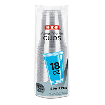 H-E-B 18 oz Clear Plastic Cups