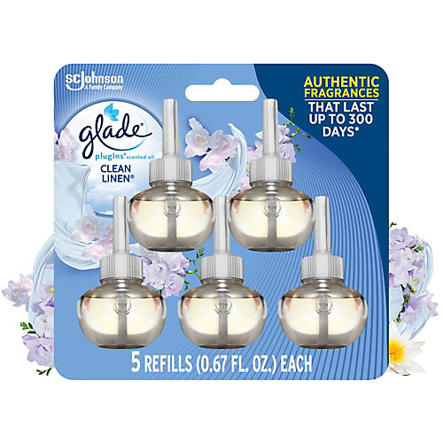 Glade PlugIns Clean Linen Scented Oil Refills - Shop Scented Oils & Wax at  H-E-B