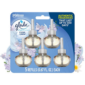 Glade PlugIns Scented Oil Air Freshener Refills - Clean Linen