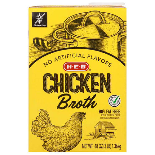 H-E-B Chicken Broth, 48 oz