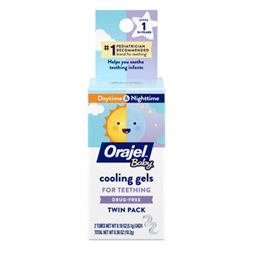 Baby Orajel Teething Gels Daytime & Nighttime Twin Pack
