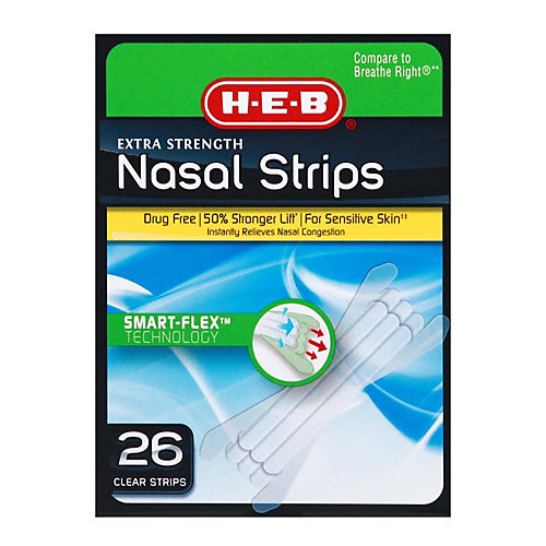 H-E-B Clear Nasal Strips - Medium - Shop Sinus & Allergy at H-E-B