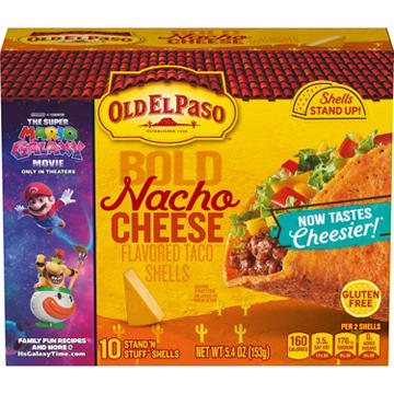 Old El Paso Bold Nacho Cheese Stand 'N Stuff Taco Shells