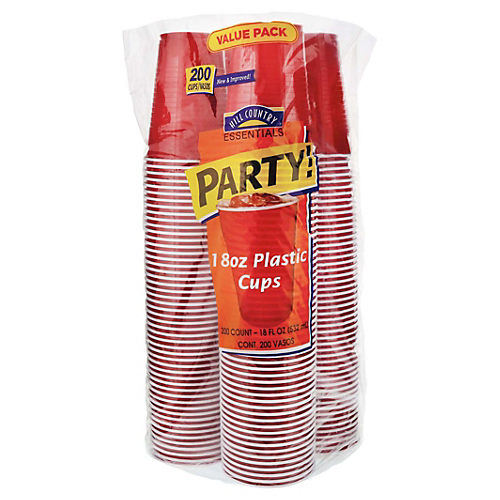 Party Central Club Pack of 144 Red and Green Translucent Cups 4