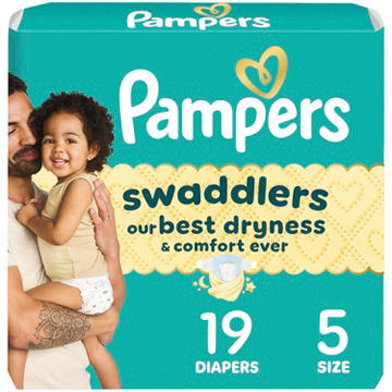Pampers Swaddlers Baby Diapers - Size 5