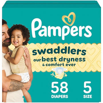 Pampers Swaddlers Baby Diapers - Size 5