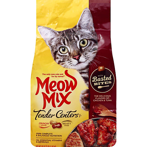 Meow Mix Tender Centers Chicken Tuna Basted Bites Dry Cat Food