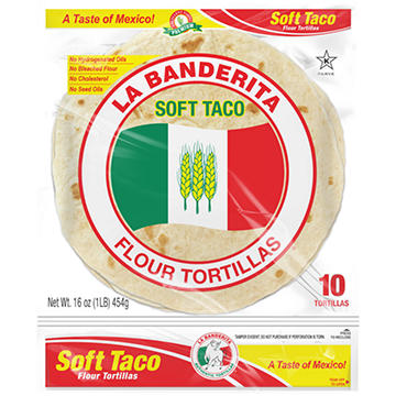 La Banderita Soft Taco Flour Tortillas