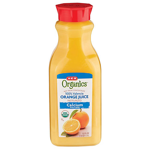 H-E-B Organics Orange Juice 6.75 oz Boxes