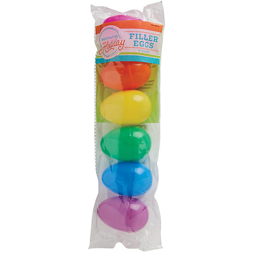 Destination Holiday Plastic Easter Filler Eggs - Bright Colors