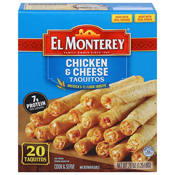 El Monterey Chicken & Cheese Flour Taquitos