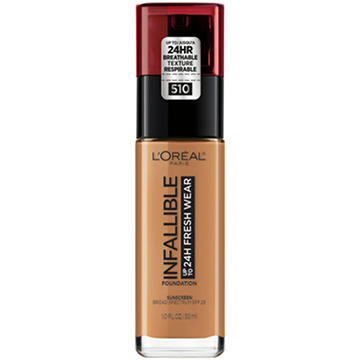 L'Oréal Paris Infallible Up to 24 Hour Fresh Wear Foundation - Lightweight Hazelnut