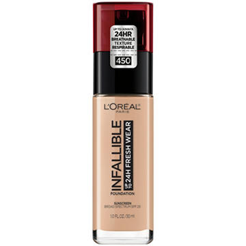 L'Oréal Paris Infallible Up to 24 Hour Fresh Wear Foundation - Lightweight Rose Beige