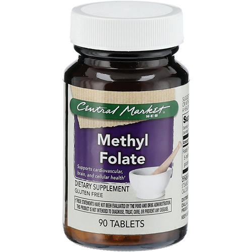 Central Market Methyl Folate Tablets, 90 ct