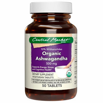 Central Market Organic Ashwagandha 500mg Tablets