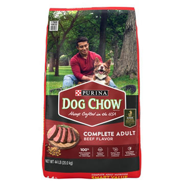 Dog Chow Purina Complete Adult Dry Dog Food Kibble - Beef Flavor