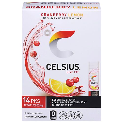 Celsius Live Fit Energy Drink 4 pk - Raspberry Açai Green Tea - Shop Diet &  Fitness at H-E-B