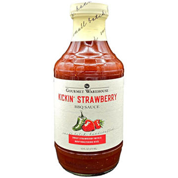 Gourmet Warehouse Kickin' Strawberry Premium BBQ Sauce