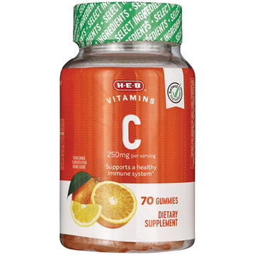 H-E-B Vitamins C 250 mg Gummies - Orange