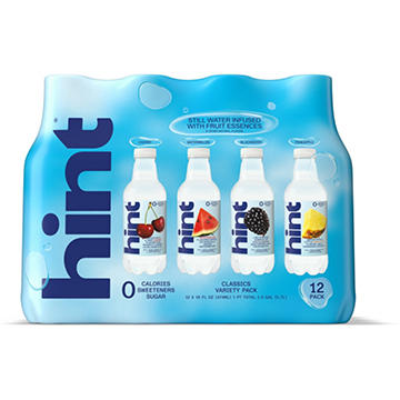 Hint Water Infused Classics Variety Pack 12 pk Bottles