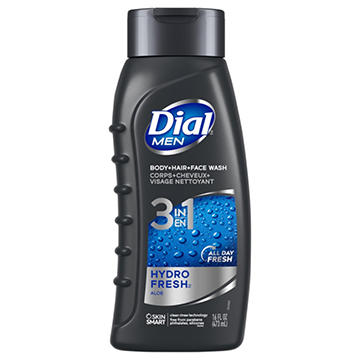 Dial Men 3-in-1 Body, Hair & Face Wash - Hydro Fresh
