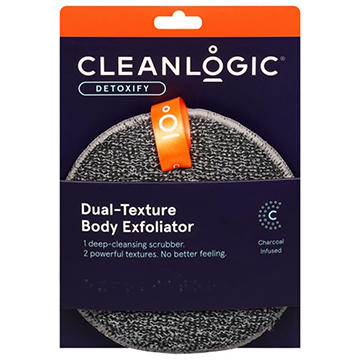 Cleanlogic Charoal Infused Dual-Texture Body Exfoliator