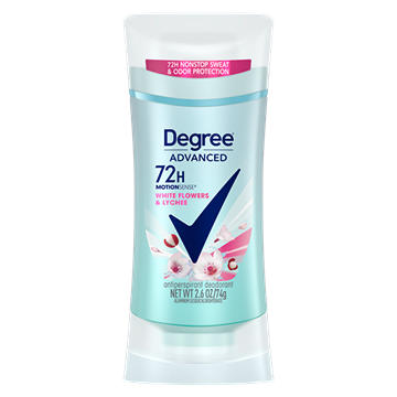 Degree 72 Hr Advanced Antiperspirant Deodorant - White Flowers & Lychee