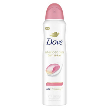 Dove Advanced Care Antiperspirant Deodorant Spray Rose Petals