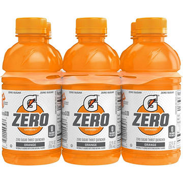 Gatorade Zero Orange Thirst Quencher 6 pk Bottles