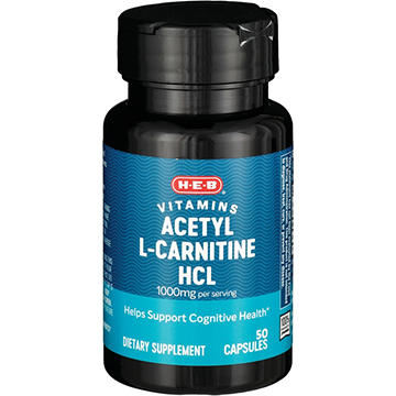 H-E-B Vitamins Acetyl L-Carnitine HCL 1000 mg Capsules