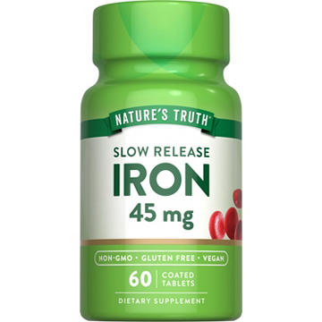 Nature's Truth Slow Release Iron 45 mg Coated Tablets