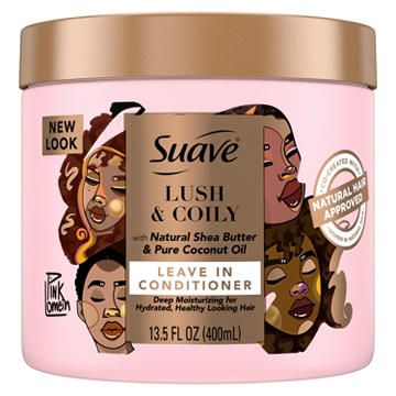 Suave Pink Lush & Coily Leave-in Conditioner