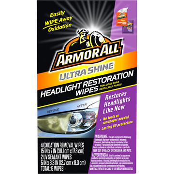 Armor All Ultra Shine Headlight Restoration Wipes
