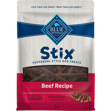 Blue Buffalo Stix PepperoniStyle Dog Treats - Beef