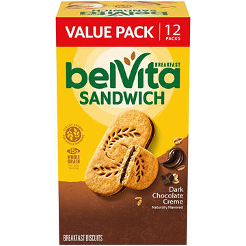belVita Dark Chocolate Creme Breakfast Biscuits Value Pack