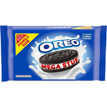 OREO Mega Stuf Chocolate Sandwich Cookies - Family Size