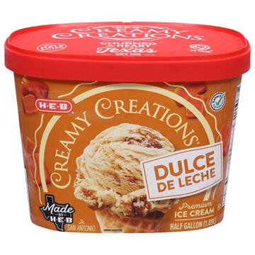H-E-B Creamy Creations Dulce de Leche Ice Cream