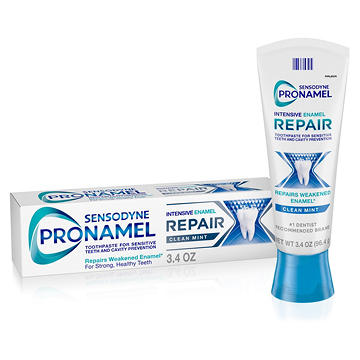 Sensodyne Pronamel Intensive Enamel Repair Toothpaste for Sensitive Teeth, Clean Mint