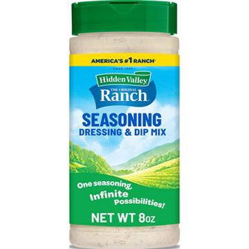 Hidden Valley Original Ranch Seasoning, Dressing and Dip Mix, Shaker Canister