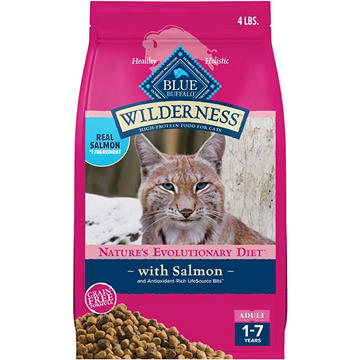 Blue Buffalo Wilderness GF Dry Food for Cats - Salmon